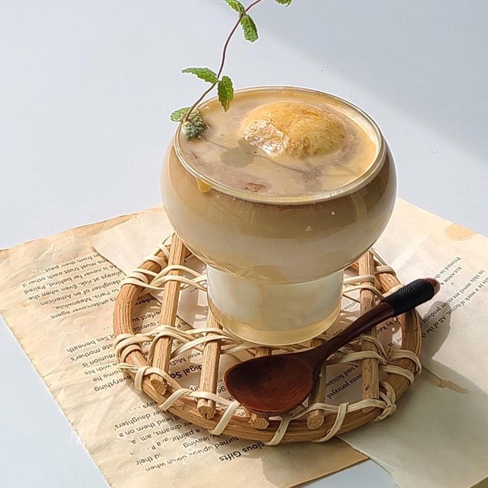 Ly Thủy Tinh Uống Cocktail / Sữa Chua / Cà Phê Trong Suốt Sáng Tạo 300ml