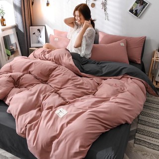 Bộ Drap & Chăn Phao Cotton Tici 5 Món