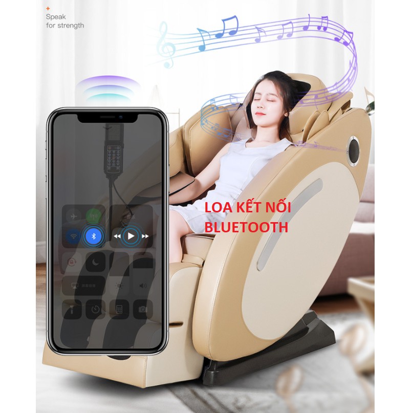 GHẾ MASSAGE TOÀN THÂN THÔNG MINH ĐA NĂNG AKIRA -LOA  BLUETOOTH-SẴN HÀNG