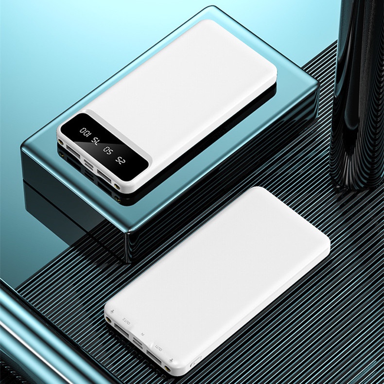 Sạc dự phòng BJONE 10000mAh màn hình LCD đầu ra USB kép có đèn LED cho điện thoại