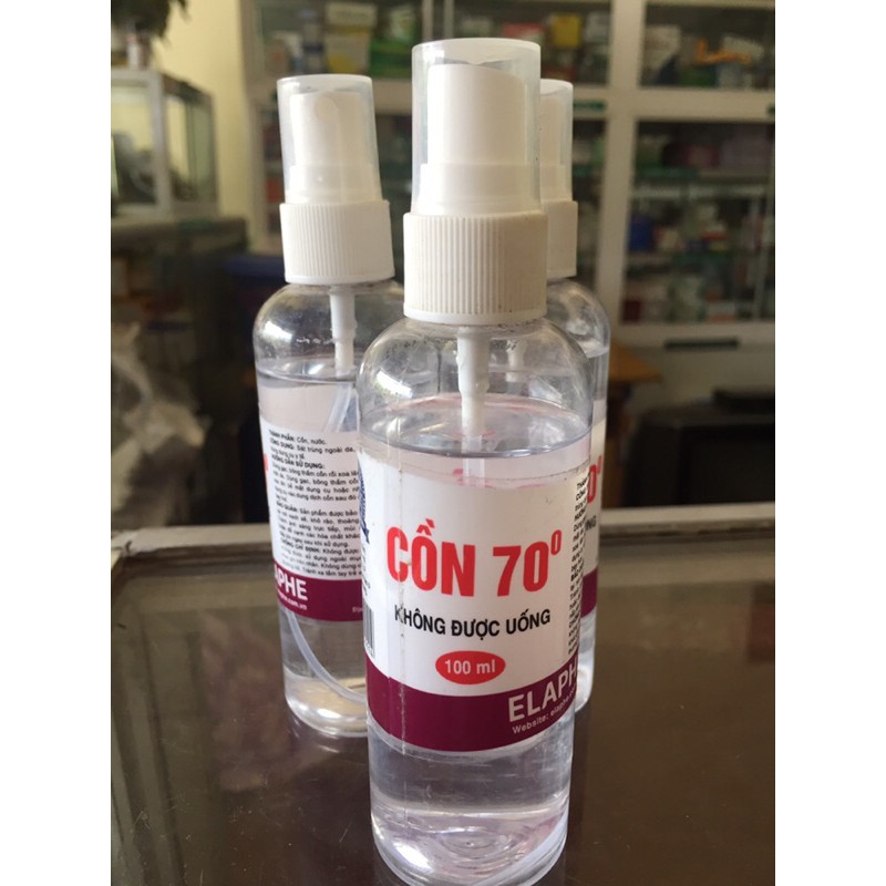 Cồn 70 độ sát khuẩn dạng xịt 100ml | Thế Giới Skin Care