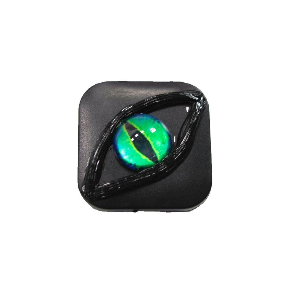 AROMA Hộp Đựng Kính Áp Tròng Mini Hai Ngăn Kèm Gương Soi Tiện Dụng Cho Dịp Halloween / Du Lịch