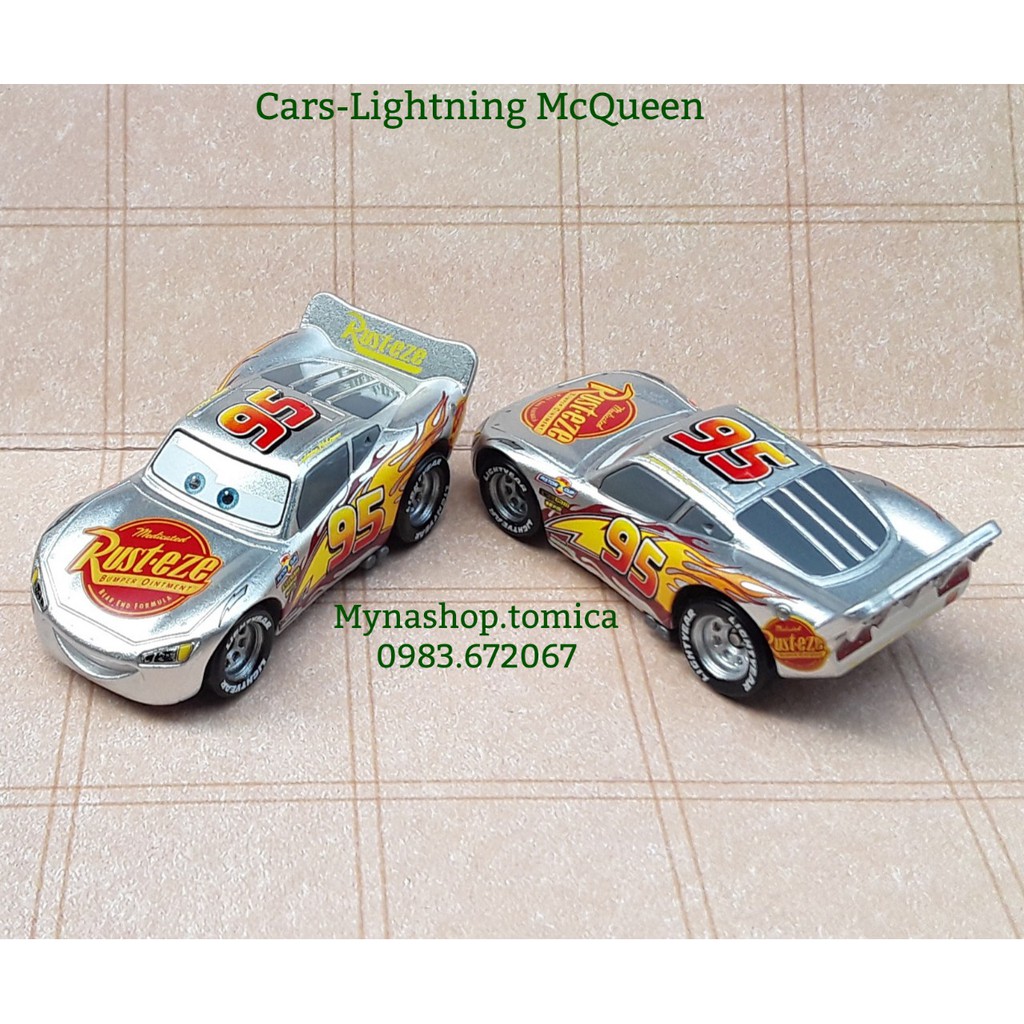 Đồ chơi mô hình tĩnh xe tomica cars Lightning McQueen (C-31), có hộp, tặng hộp nhựa PVC