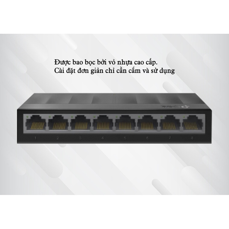 Switch Chia Mạng TP-Link LS1008G 8 Port Tốc Độ Gigabit 10/100/1000Mbps - Hàng Chính Hãng