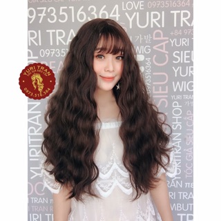 tóc giả Nguyên đầu xù sóng + lưới trùm