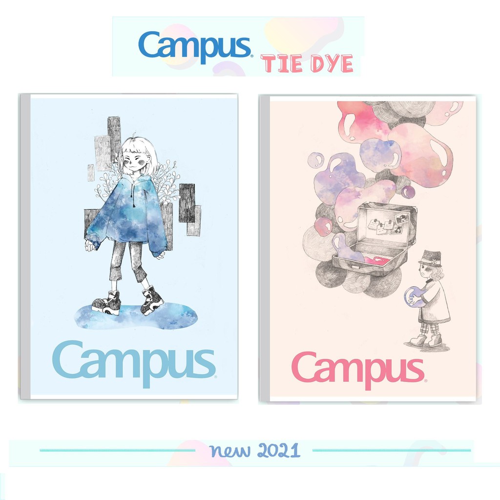 Lốc 5 Vở KN Campus TIE DYE 80 trang