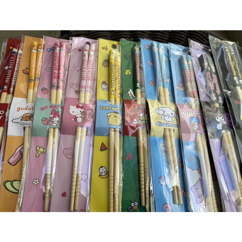 Đũa, muỗng / thìa Sanrio, Line Friends hình Hello Kitty, Pompom Purin, My Melody, Cinamonroll, Keroppi,…