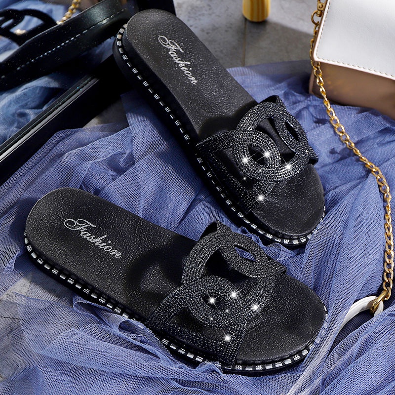 Dép Quai Ngang Đế Dày Họa Tiết Chấm Bi Thời Trang Mùa Hè Phong Cách Mới Cho Nữ