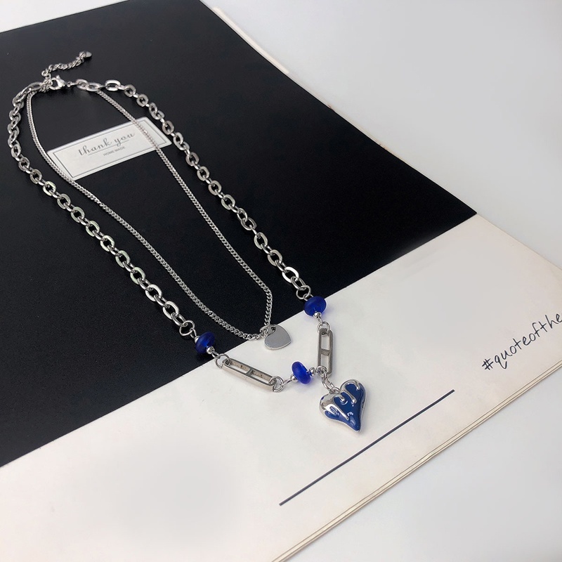 Vòng cổ hợp kim mặt hình trái tim xinh xắn hợp thời trang dành cho nữ