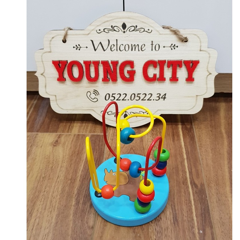 Đồ Chơi Luồn Hạt Gỗ Rèn Luyện Kỹ Năng Khéo Léo Kiên Nhẫn Cho Bé Hàng Đẹp Chuẩn Youngcityshop