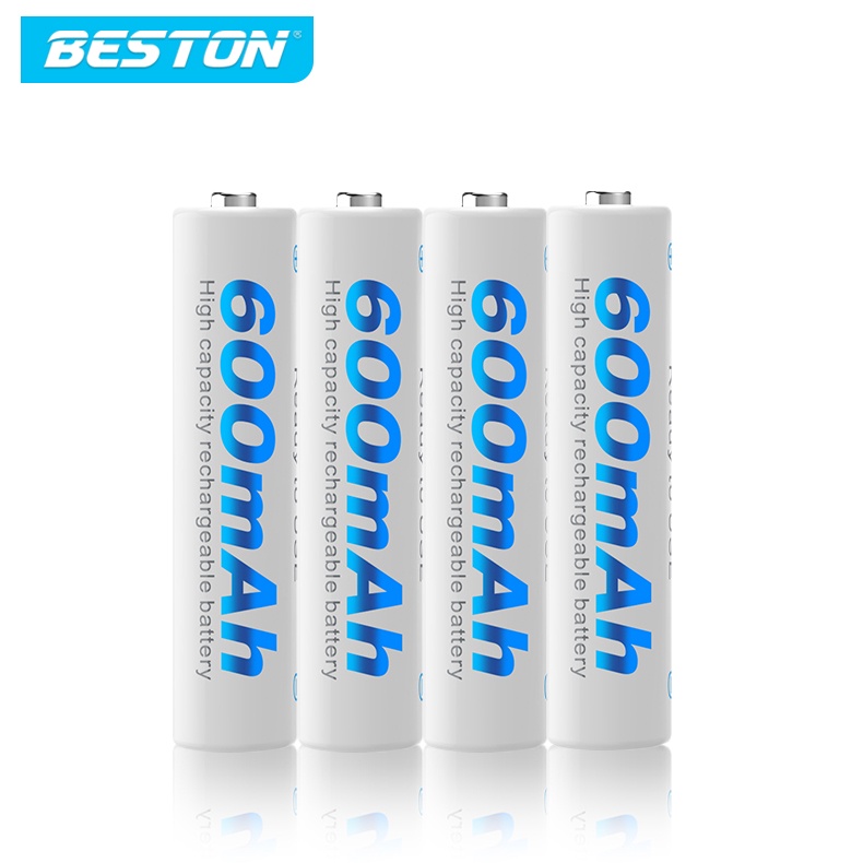 Pin sạc AAA Beston dung lượng lớn 600mah (4 Viên AAA) cho remote tivi, đồ chơi trẻ em, đồng hồ