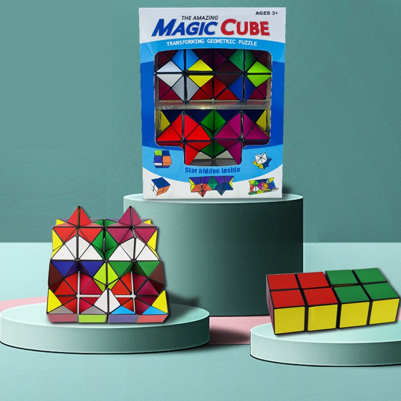 [Hàng Sẳn] Đồ chơi khối lập phương ma thuật Magic Cube. Biến đổi hình dạng vô cùng kỳ ảo,vừa học vừa chơi thật vui.