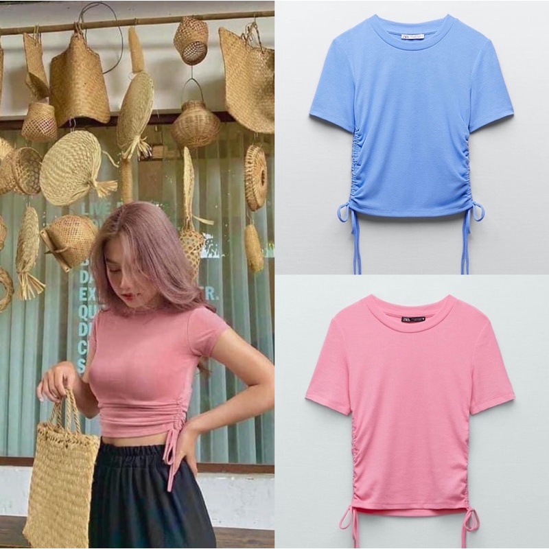 Áo thun rút dây Zara - hàng hiệu chính hãng