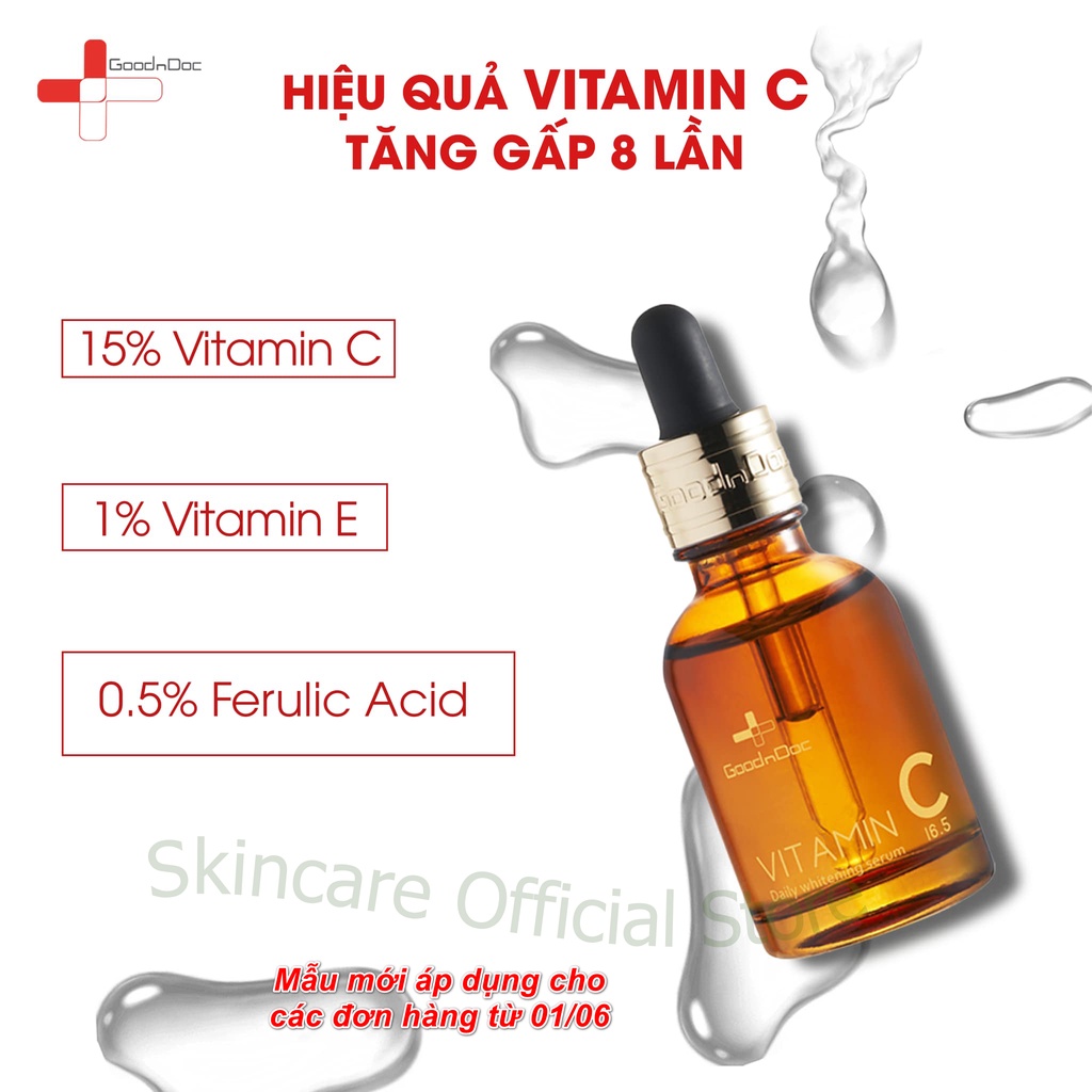 GoodnDoc Serum Vitamin C 16.5 30ml [Dưỡng sáng da]