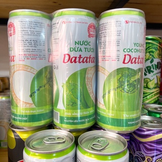 Lốc 6 lon nước dừa tươi Datafa 325ml