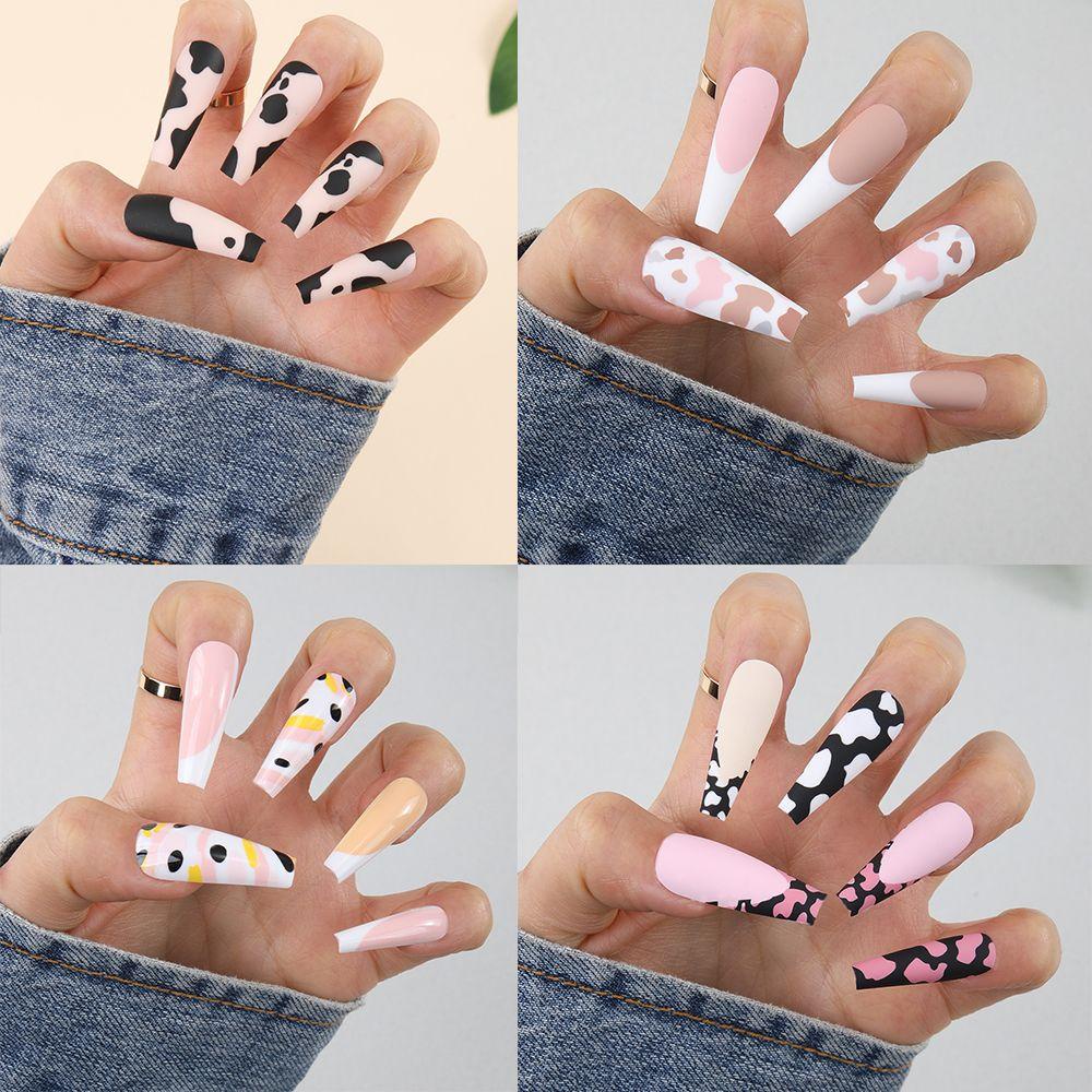 DIACHAVN Hộp 24 Móng Tay Giả Múa Ba Lê