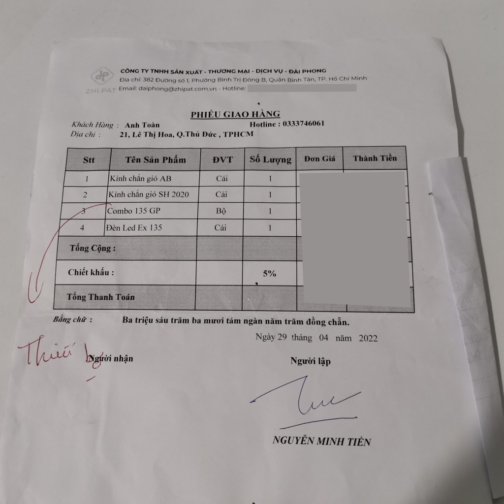 Chóa đèn Exciter 135 2005-2010, đèn pha led Ex 135 2 tầng siêu sáng Zhi.pat chính hãng - bảo hành 2 Năm