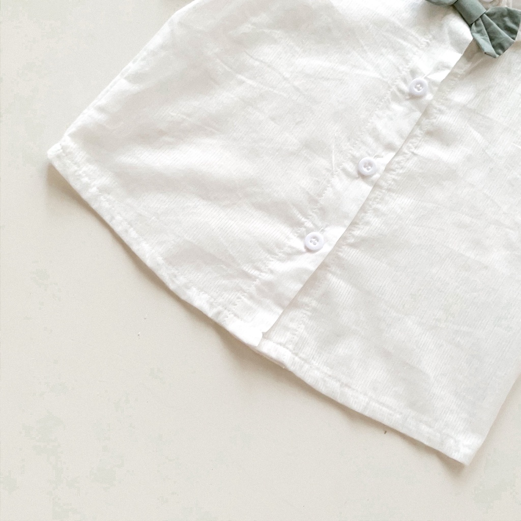 Bộ Quần Áo Mùa Hè Gồm Áo Thun Tay Ngắn Có Nơ Ở Ngực Và Quần Ngắn Dành Cho Bé Trai