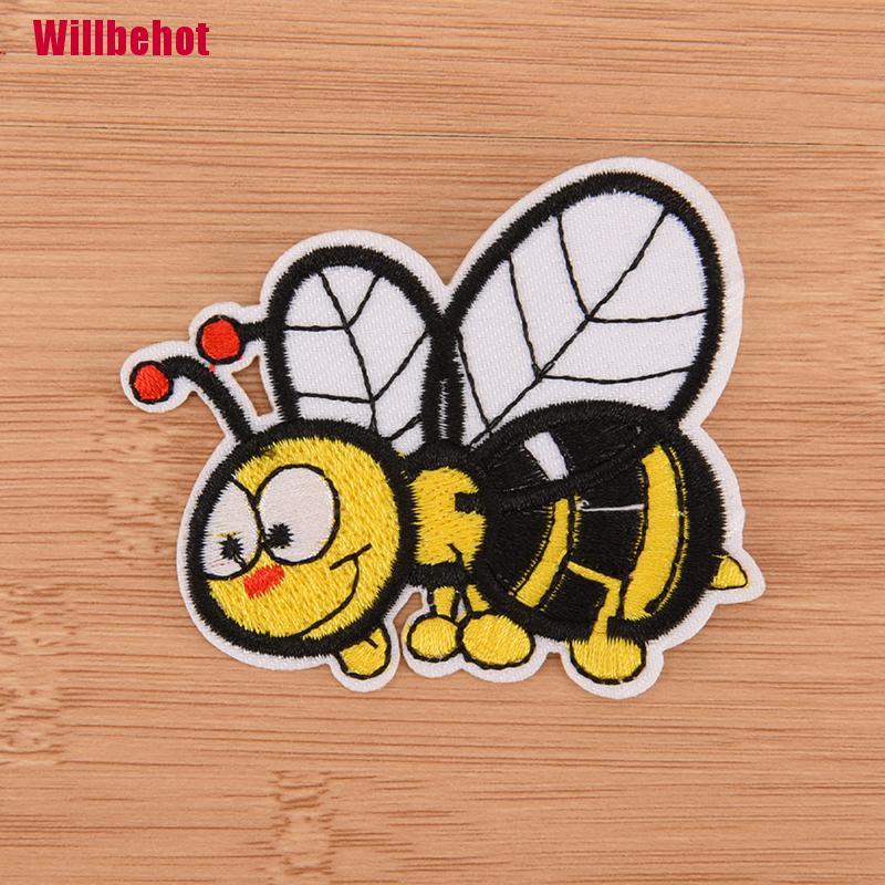 Miếng Vải Thêu Trang Trí Quần Áo Hình Con Ong Xinh Xắn