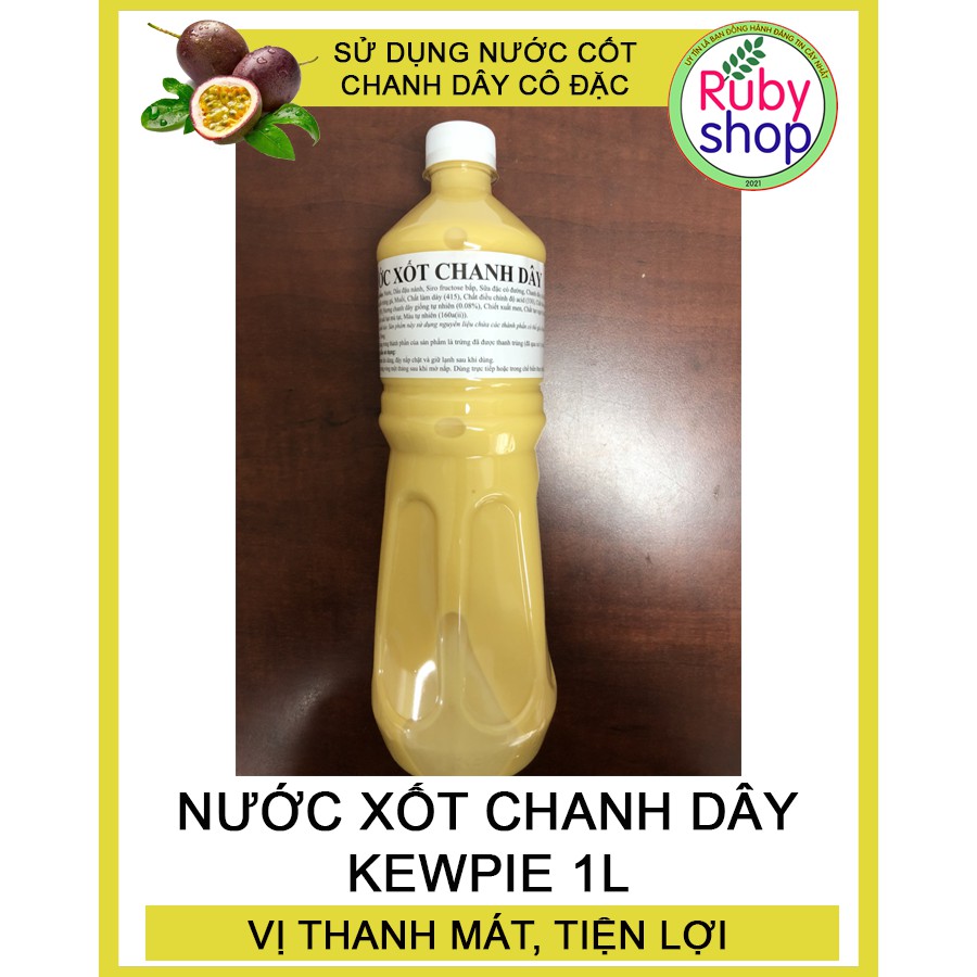 NƯỚC XỐT CHANH DÂY KEWPIE 1L - XỐT CHANH LEO - DATE MỚI : 10/2022