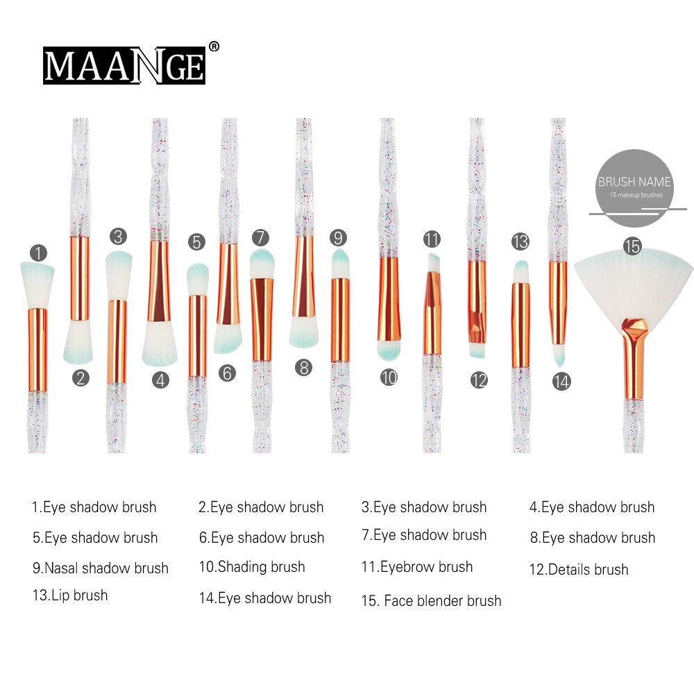 (Hàng Mới Về) Set 20 Cọ Trang Điểm Phấn Mắt / Môi / Tạo Khối Đa Năng