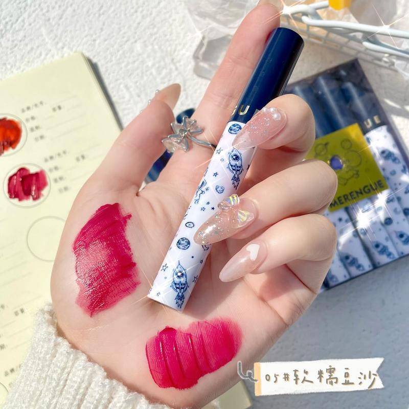 Set 5 Son Môi Chống Nước Chống Mồ Hôi Bền Màu Dài Lâu