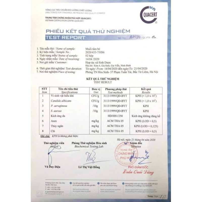 Muối Tắm Bé Sinh Dược Độc Mộc ( hàng chính hãng)