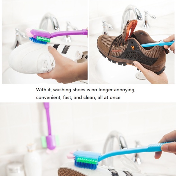 Bàn Chải Chà Giày / Nhà Tắm Hai Đầu Lông Mềm Đa Năng Sáng Tạo