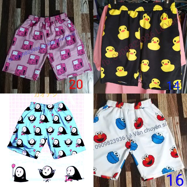 Quần short cartoon, có 32 mẫu (ảnh thật) | BigBuy360 - bigbuy360.vn