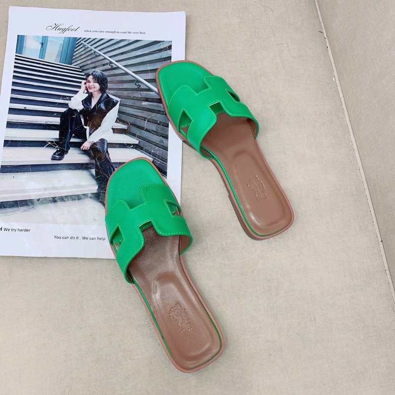 dép lê nữ hermmses loại 1 kèm hộp bill hãng các màu/mã HM05001 (ảnh thật video₫