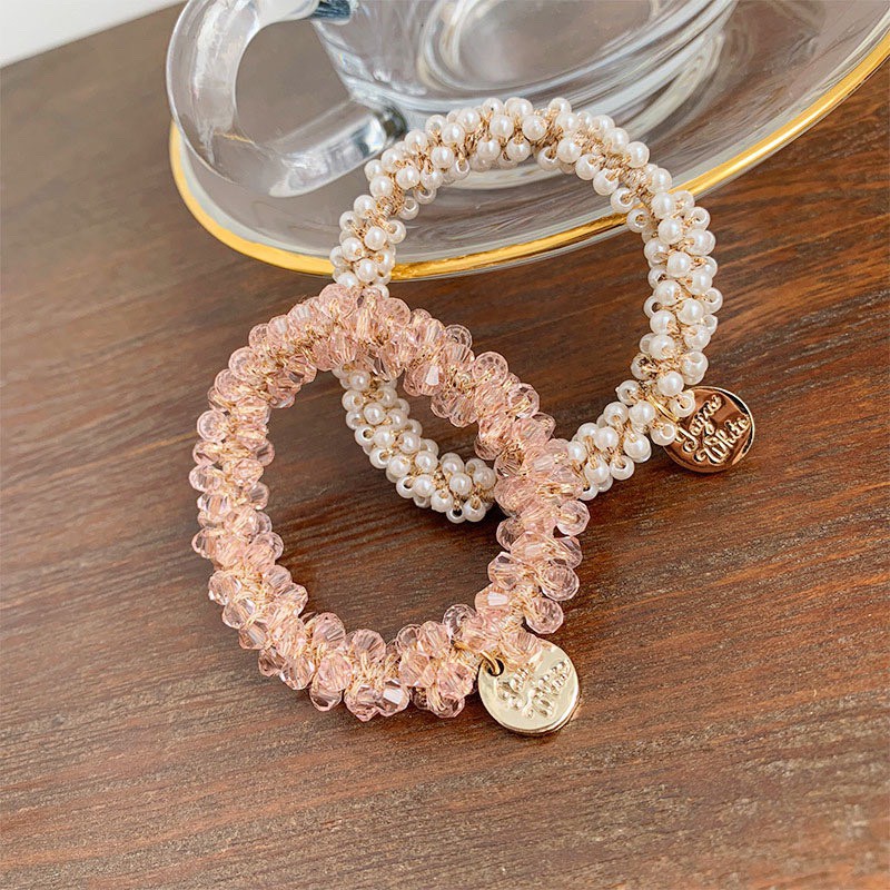 Chun nịt buộc tóc Hugono cho bé siêu co giãn hàn quốc tiểu thư pha lê dễ thương giá rẻ tiện dụng SC37