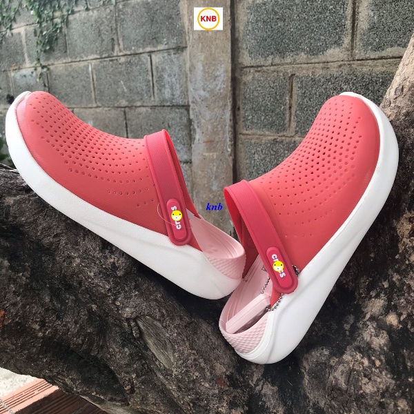 Dép Sục Cross Literide -FREESHIP + Hàng loại 1- Dép Quai Ngang Nam Nữ bít đầu đỏ gót hồng chống hôi chân, đi nắng đi mưa