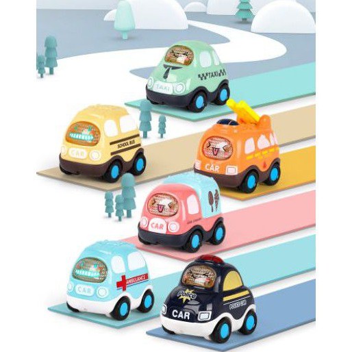 Hộp quà tặng 6 xe IQAngel nhạc đèn +túi bãi xe