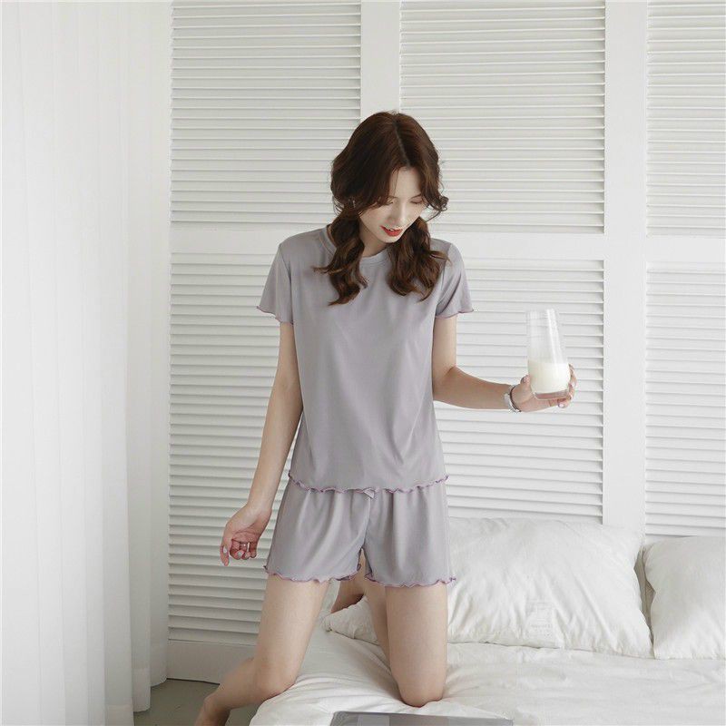 Bộ mặc nhà len tăm size 40-55kg co dãn chất xịn mịn