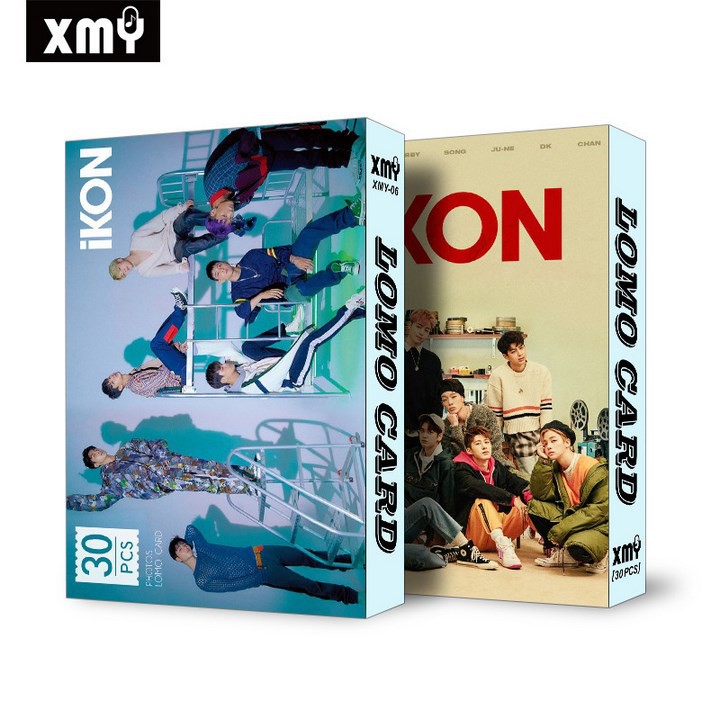 Lomo iKon bộ ảnh hộp 30 ảnh thẻ hình quà tặng xinh xắn, dễ thương