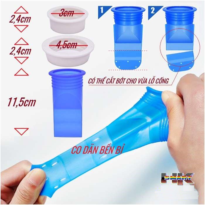 Phụ kiện Silicone chống mùi hôi cống, chống trào ngược. Ngăn mùi khó chịu chống côn trùng xâm nhập ống cống