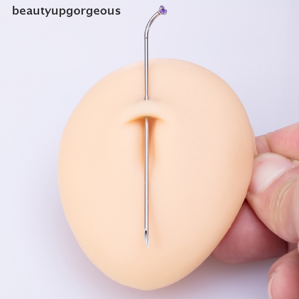 [Beautyupgorgeous] Dụng Cụ Hỗ Trợ Xỏ Khuyên Tai / Mũi / Môi Bằng Thép Phẫu Thuật Tốt