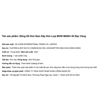 Đồng hồ Nam MVW MS001-02