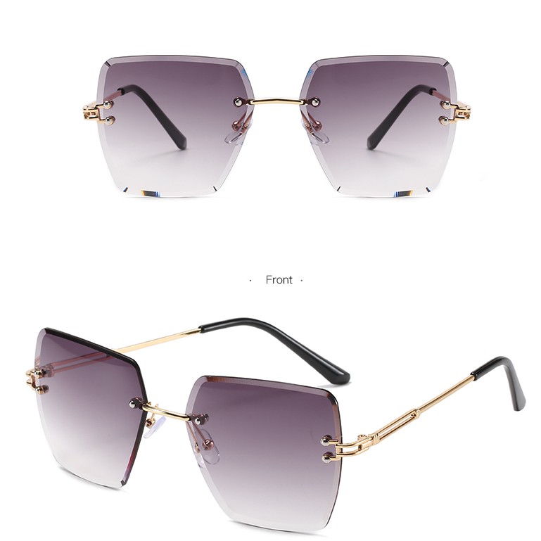 Kính râm thiết kế dáng vuông màu gradient sành điệu trẻ trung cho nữ