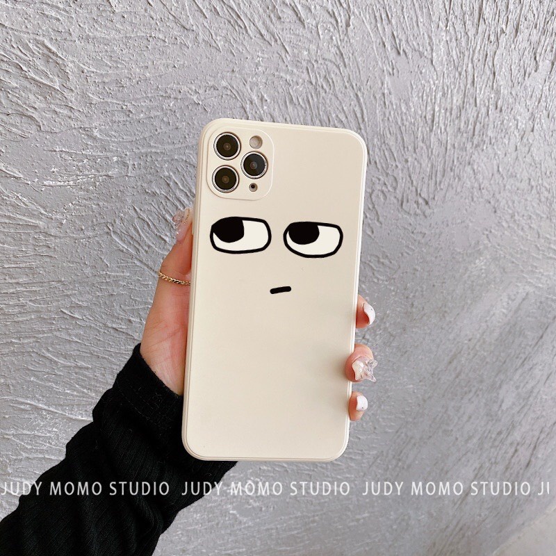 Ốp lưng iphone hình mắt liếc dẻo cạnh vuông bảo vệ camera cho 7plus/8plus/x/xs/xsmax/11/12/13/14/pro/promax