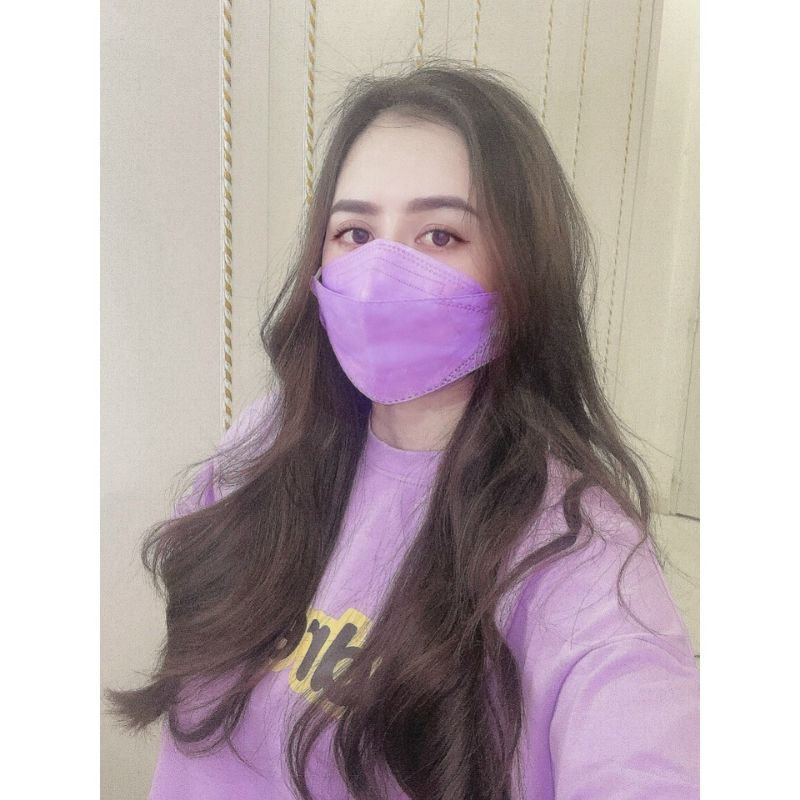 Khẩu trang y tế 4D Mask KF94 màu TÍM (gói 10 cái)