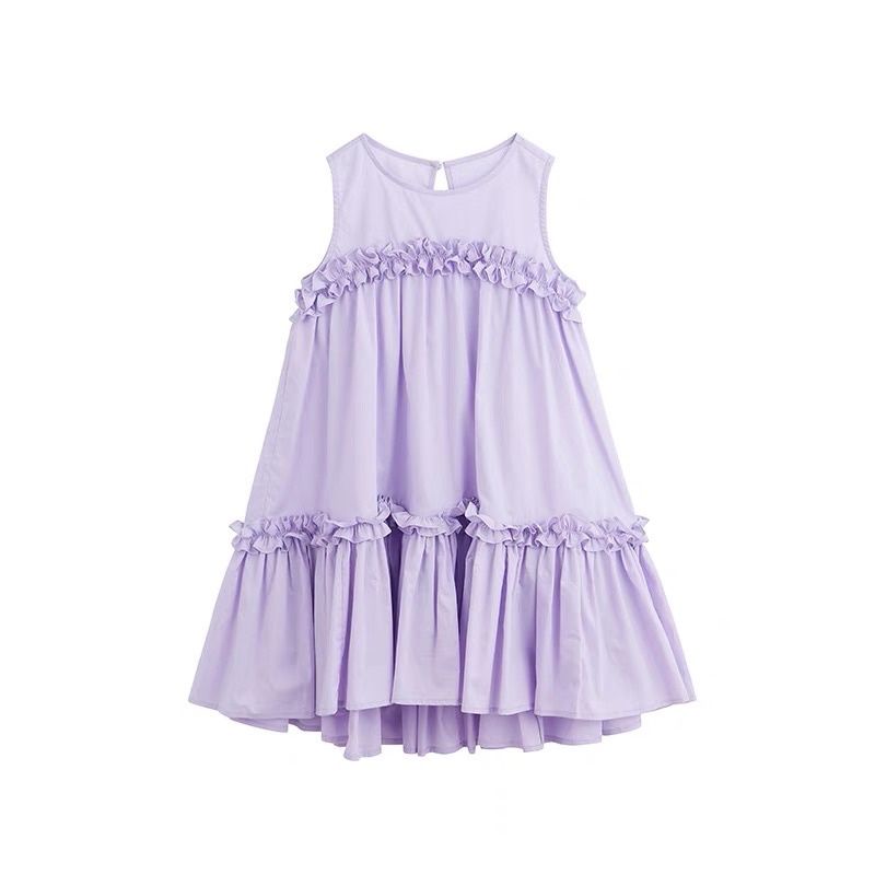 VÁY BABYDOLL SÁT NÁCH MÀU TÌM BÈO TẦNG CHO BÉ GÁI