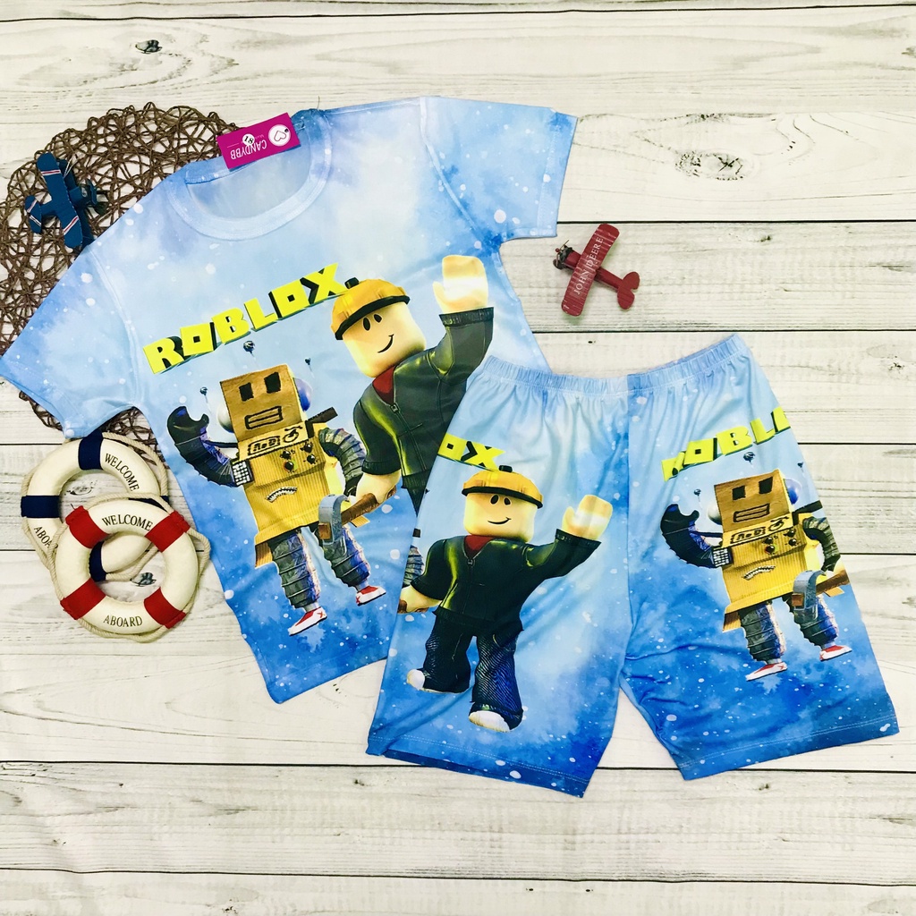 Bộ thun lạnh Roblox bé trai