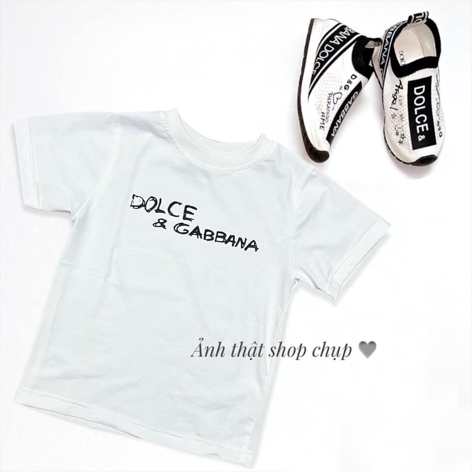 Áo thun tay lỡ Dolce new 2022 cho bé , áo thun tay lỡ nam nữ unisex , Samyy_vn