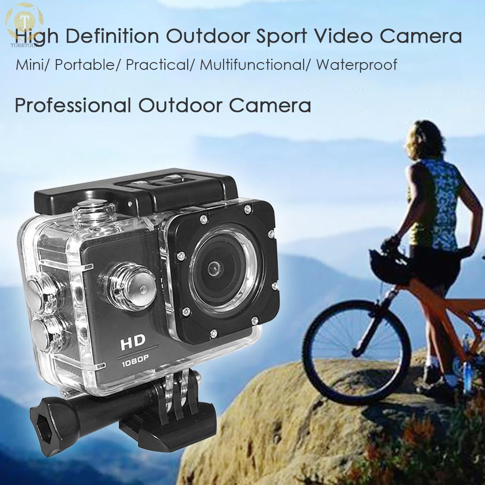 Camera Thể Thao Màn Hình Lcd 2.0 &quot;1080P 32g Thiết Kế T-F Chống Nước Hỗ Trợ Quay Video Cho Xe Đạp