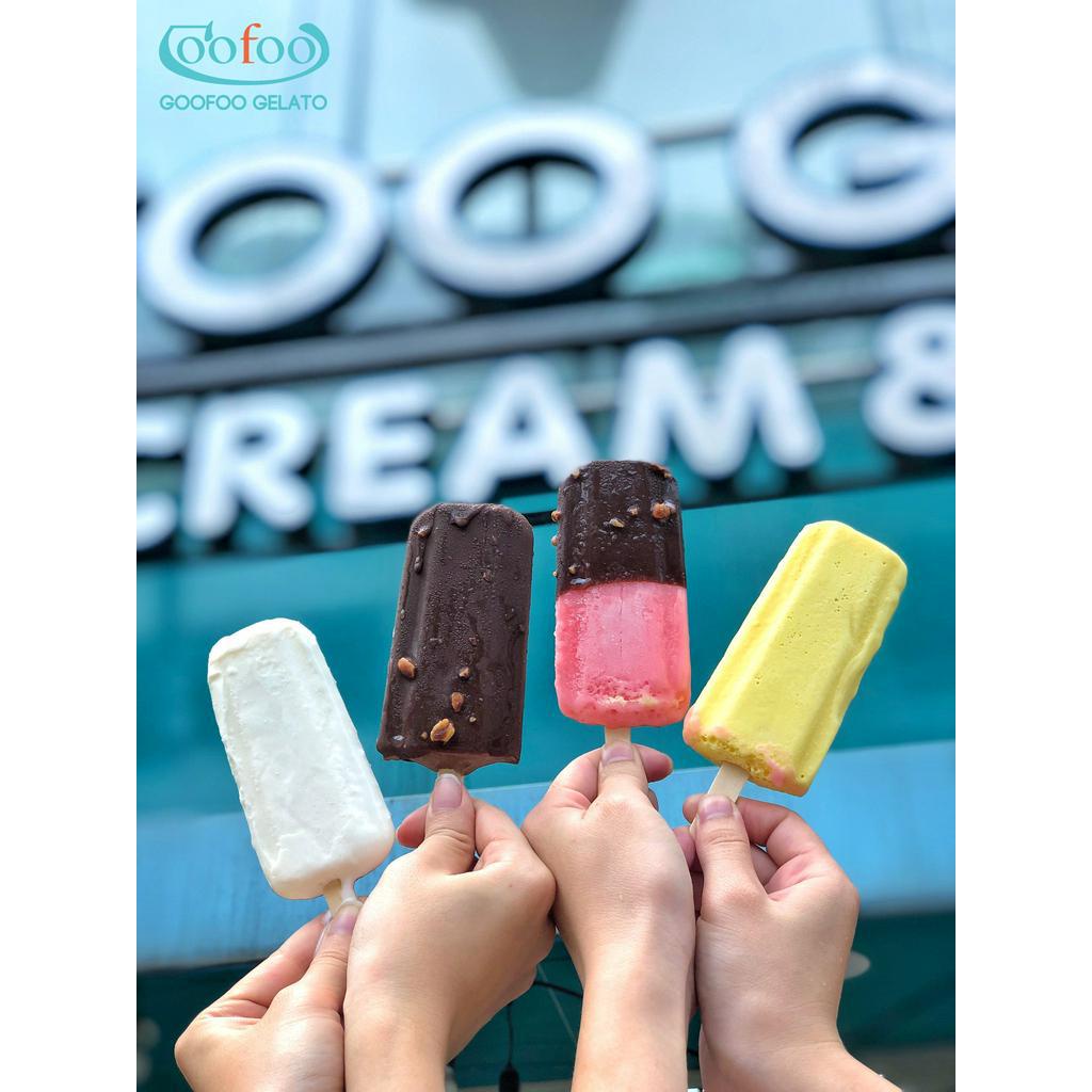 [ Cà-Lem Giải Nhiệt Cuộc Sống ] Hộp 8 Cây Kem Que Goofoo Gelato Sản Xuất Theo Công Nghệ Của Ý