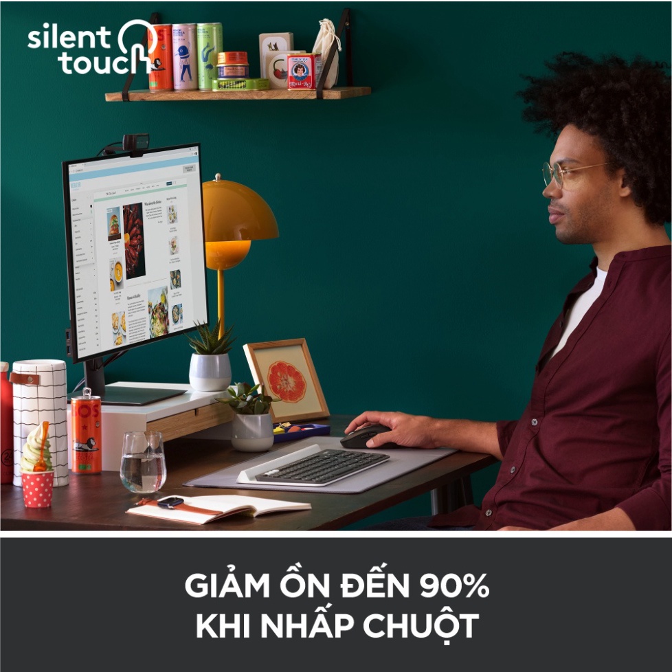 Chuột không dây Logitech M650 / M650L - 2 kết nối (wifi &amp; bluetooth) silent - Chính hãng BH 12 tháng