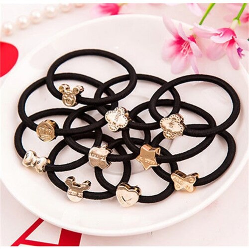 Dây chun buộc tóc COMBO 5 Sợithun cột tóc cho bạn nữ đẹp nhiều hình Hàn Quốc scrunchies