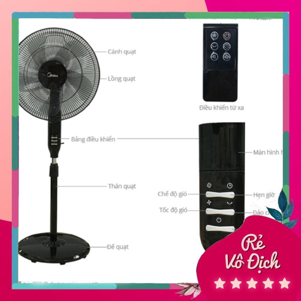 Quạt Cây Midea Có Điều Khiển FS40-15QR BH 12 tháng FREE SHIP