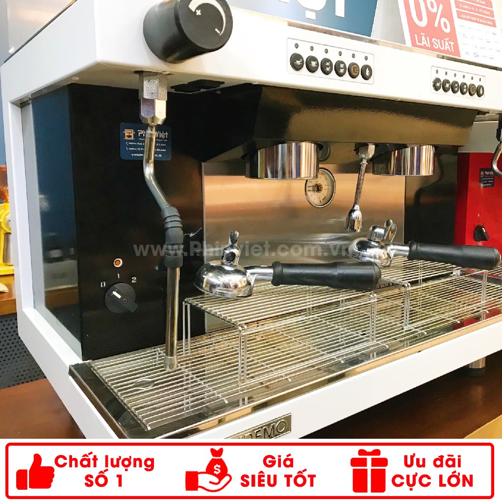 Máy pha cà phê Sanremo ZOE 2GR Automatic –  Mua máy pha tặng máy xay cafe + bộ dụng cụ pha máy